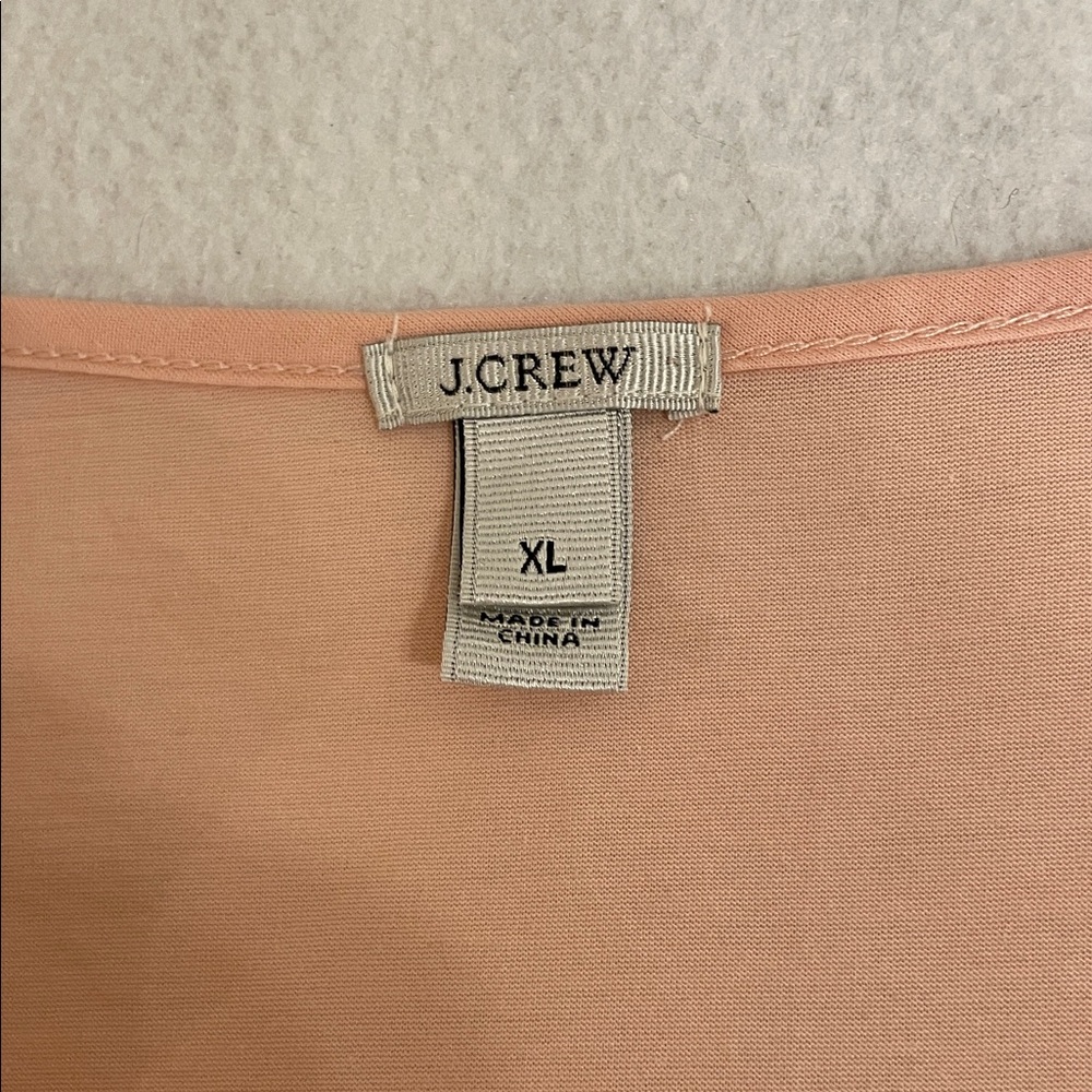 J. Crew Peach Embroidered Cutwork Tunic - Picture 2 of 13